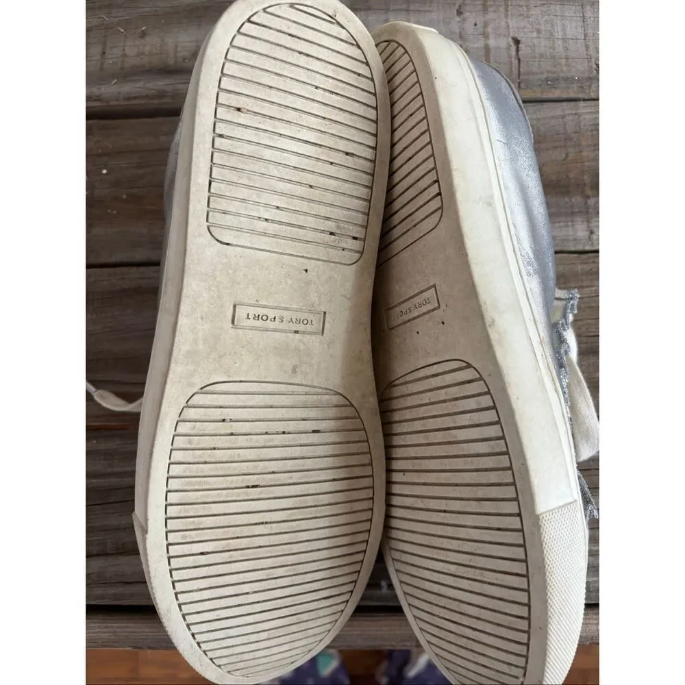 Tory Burch Silver Sneakers
